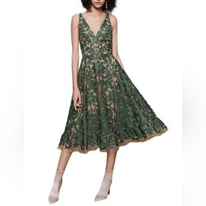 Dress The Population Blair Embellished Fit & Flare Cocktail Dress Size L